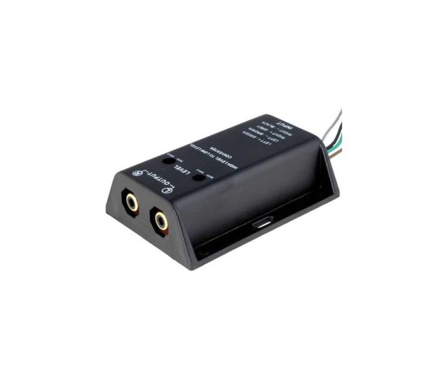 Convertor HI-LOW nivel semnale difuzor la 2x RCA audio aurit 40W intrare cabluri 4CarMedia Convertor HI-LOW nivel semnale difuzor la 2x RCA audio aurit 40W intrare cabluri 4CarMedia