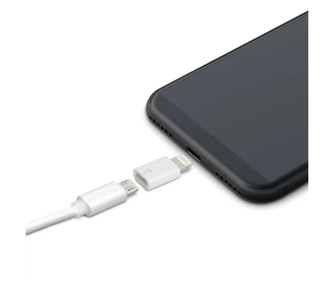 Adaptor iPhone Lightning tata la Micro USB mama Delight 55448 Adaptor iPhone Lightning tata la Micro USB mama Delight 55448
