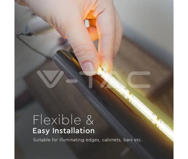 Kit banda LED COB RGB 24V 13W IP20 5m V-tac SKU-2972 Kit banda LED COB RGB 24V 13W IP20 5m V-tac SKU-2972