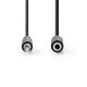 Cablu audio Jack Stereo 3.5 mm tata - 3.5 mm mama 2m negru Nedis Cablu audio Jack Stereo 3.5 mm tata - 3.5 mm mama 2m negru Nedis