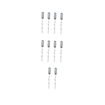 Set 10 becuri miniatura T1 1/4 12V/DC 0.9W 75mA incandescent 11.7x4.1x25.4 mm Goobay 9345-10