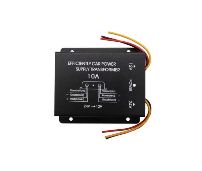 Convertor auto IN 24V intrare la OUT 12V /10A iesire (557) Convertor auto IN 24V intrare la OUT 12V /10A iesire (557)
