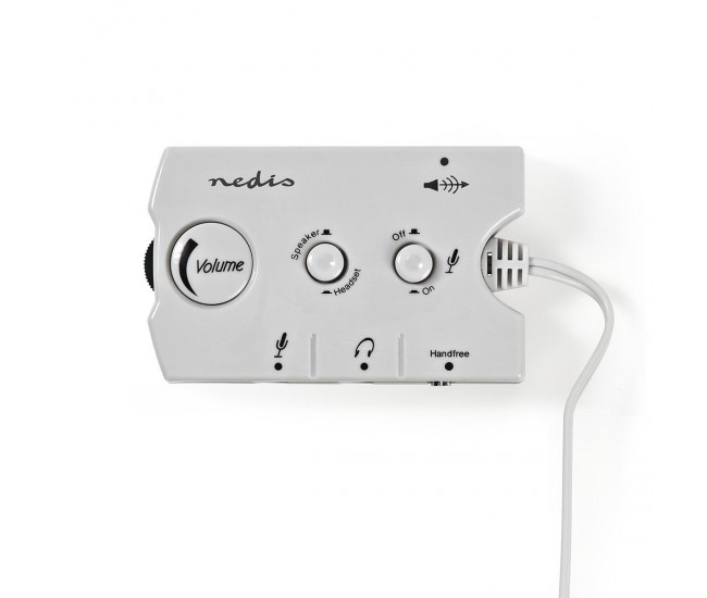 Audio Switch comutator audio analogic Nedis Jack 2x 3.5 mm tata - 3x 3.5 mm mama + 2.5 mm mama gri Audio Switch comutator audio analogic Nedis Jack 2x 3.5 mm tata - 3x 3.5 mm mama + 2.5 mm mama gri