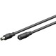 Cablu de extensie DC mama-tata 5.5x2.5mm 5m negru Goobay 76673