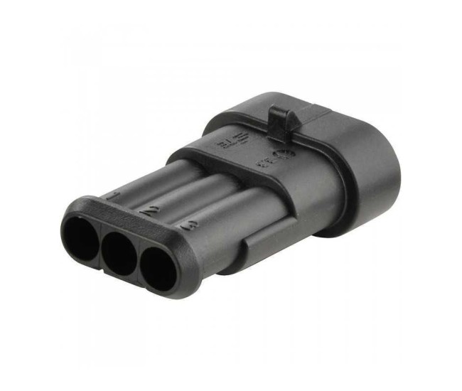 Conector cablu Superseal 1.5 tata mufa 3 pini IP67 TE Connectivity 282105-1