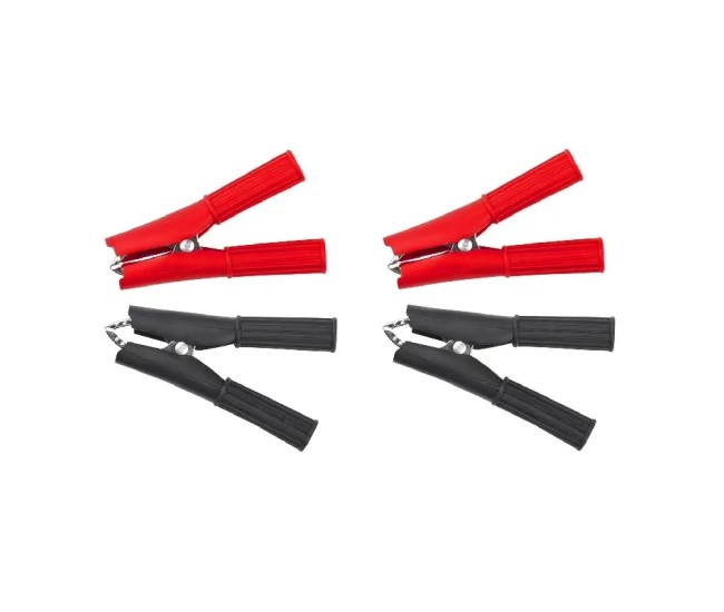 Set 4 crocodili izolati max. 30A (2x rosu + 2x negru) Cabletech KRO0398-4