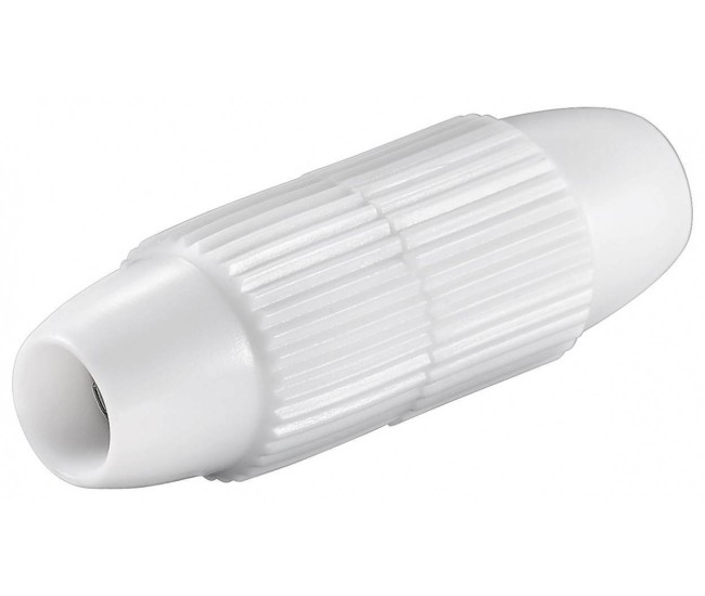 Conector extensie cablu coaxial plastic Goobay Conector extensie cablu coaxial plastic Goobay