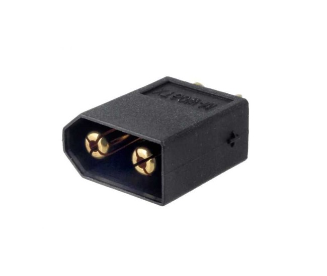 Mufa alimentare DC XT60 tata 2 pini pe cablu cu lipire 40A 500V AMASS XT60W-M Mufa alimentare DC XT60 tata 2 pini pe cablu cu lipire 40A 500V AMASS XT60W-M