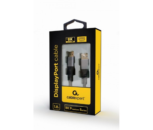 Cablu DisplayPort v1.4 1.8m tata-tata GEMBIRD CC-DP8K-6 Cablu DisplayPort v1.4 1.8m tata-tata GEMBIRD CC-DP8K-6