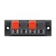 Terminal difuzor 4 poli de tip push rosu/negru panou Goobay Terminal difuzor 4 poli de tip push rosu/negru panou Goobay