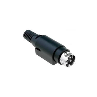 Mufa conector alimentare DC tata R7B 4 pini lipire 6.5mm montare pe cablu Ninigi PC-MDP-402-4P