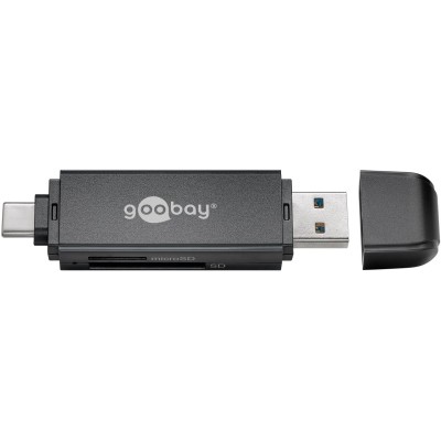 Cititor card reader USB 3.0 si USB TYPE C pentru SDXC SDHC MicroSD si SD Goobay 58261