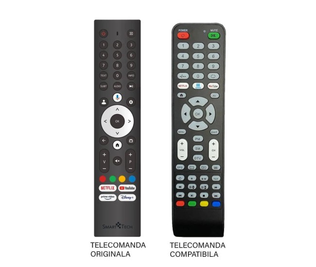 Telecomanda TV SmartTech 32HG01V compatibil cu originalul (588)