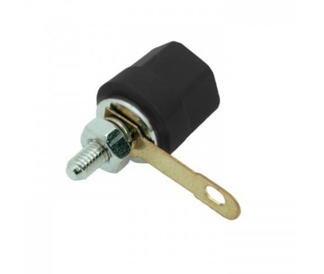 Mufa audio banana mama 4mm montabil executie din plastic negru