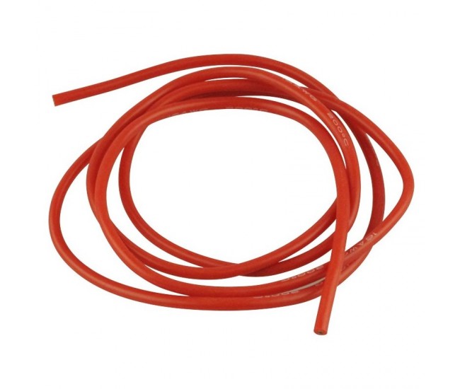 Cablu siliconic multifilar 16AWG 1.31mm2 rosu 1m liniar Cablu siliconic multifilar 16AWG 1.31mm2 rosu 1m liniar