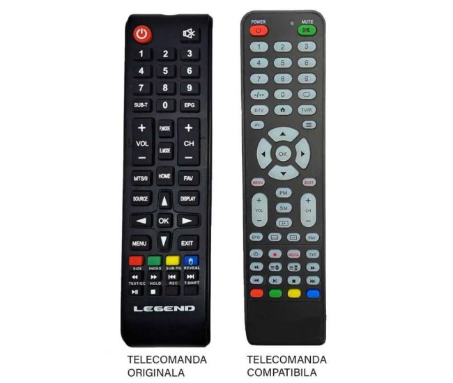 Telecomanda compatibila TV Legend EE-T32S07 cod ER 9482 /MFY 6121 /SYS 007F (482)