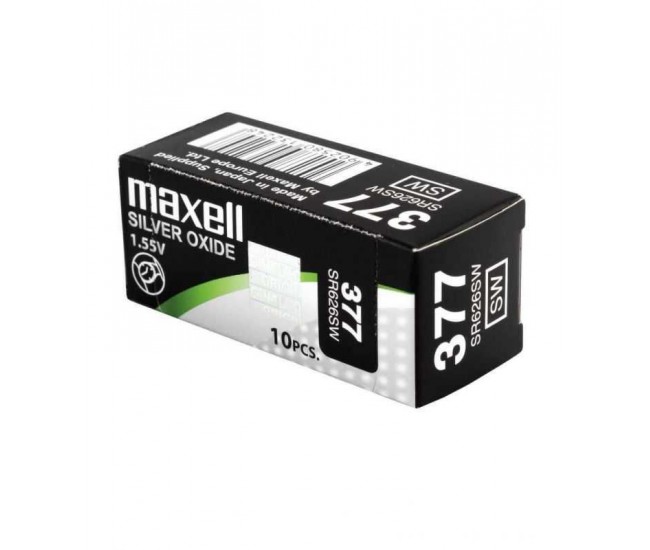 Baterie ceas Maxell SR626SW V377 SR66 1.55V oxid de argint 1buc