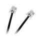 Cablu telefon extensie negru 15m RJ11 Cablu telefon extensie negru 15m RJ11