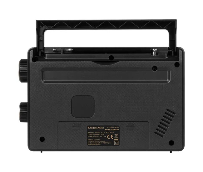 Radio portabil analog AM /FM /SW 3W 205x63.2x130mm Kruger&atz KM0830