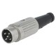 Mufa DIN tata 5 pini drept pe cablu cu lipire 34V DELTRON 610-0520 Mufa DIN tata 5 pini drept pe cablu cu lipire 34V DELTRON 610-0520