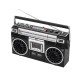 Radio Casetofon Retro BROOKLYN stereo MP3 /bluetooth /USB /microSD SAL RRT BROOKLYN