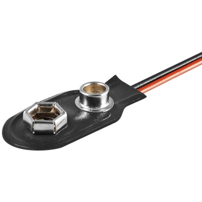 Cablu alimentare baterie 9V pe fir Goobay