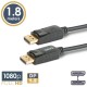 Cablu DisplayPort v1.2 la DisplayPort v1.2 FullHD 1080p + MST 1.8m delight 20333A Cablu DisplayPort v1.2 la DisplayPort v1.2 FullHD 1080p + MST 1.8m delight 20333A
