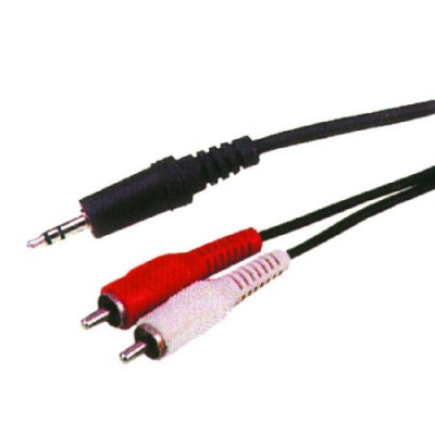 Cablu Jack 3.5 mm la 2x RCA 7.5m stereo Cabletech Cablu Jack 3.5 mm la 2x RCA 7.5m stereo Cabletech