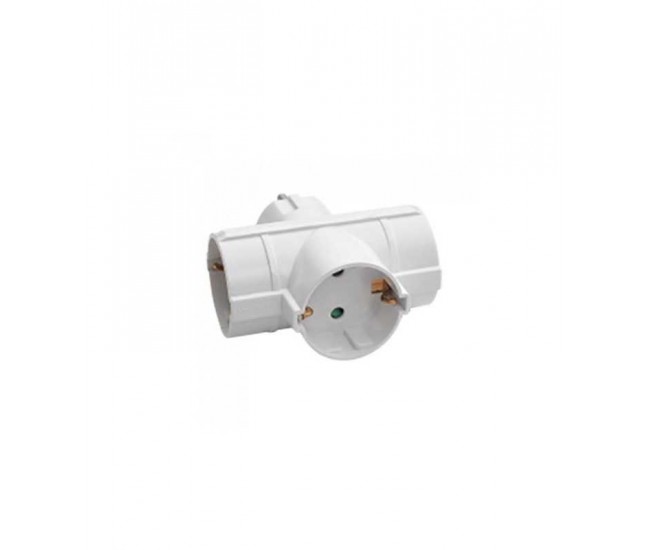 Adaptor distribuitor 3 prize SCHUKO 3x 16A MAX 3680W V-TAC Adaptor distribuitor 3 prize SCHUKO 3x 16A MAX 3680W V-TAC