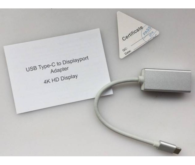 Cablu adaptor USB Type C la Displayport mama 4K 2K Plug&Play Cablu adaptor USB Type C la Displayport mama 4K 2K Plug&Play