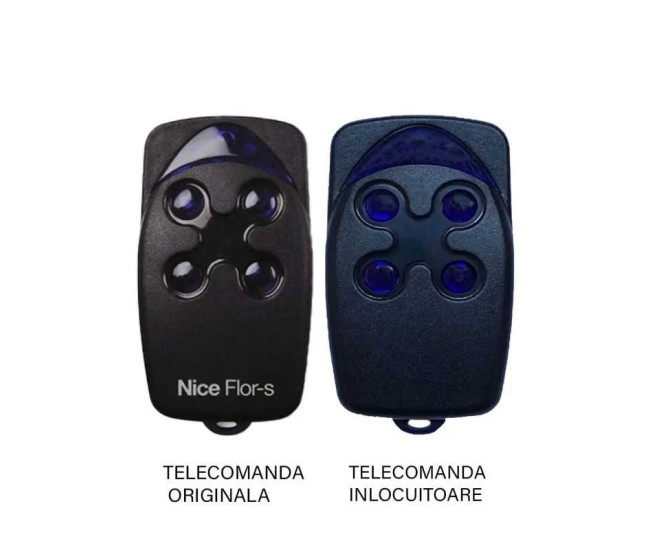 Telecomanda poarta garaj radio cu 4.5 milioane de combinatii Nice Flo 4 R-S Sistem cu cod dinamic de 433.92MHz cu autoinvatare s Telecomanda poarta garaj radio cu 4.5 milioane de combinatii Nice Flo 4 R-S Sistem cu cod dinamic de 433.92MHz cu autoinvatare s