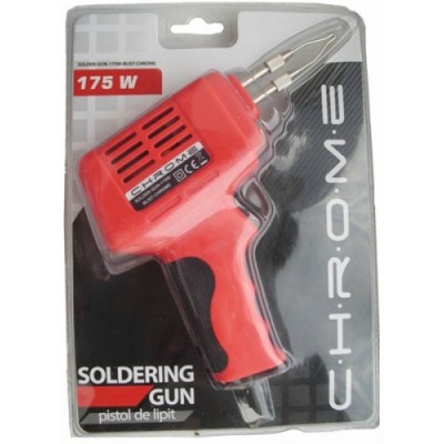Pistol de lipit 175W in blister CHROME