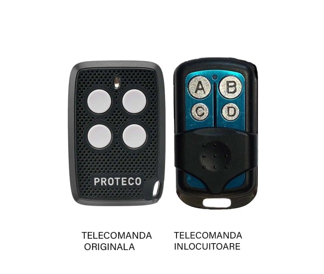 Telecomanda poarta garaj Proteco ANGIE 4 de doua si patru canale/ cod fix/ 433.92MHz (843)