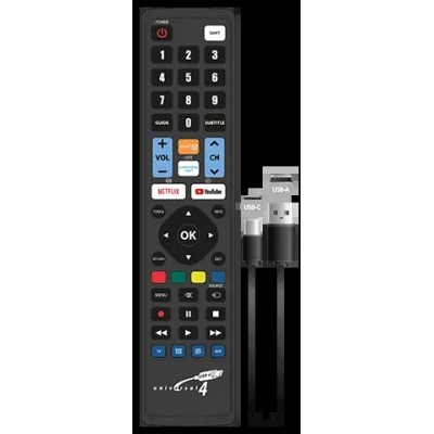 Telecomanda programabila universala 4:1 inclusiv cablu USB-C pentru programare Jollyline (696) Telecomanda programabila universala 4:1 inclusiv cablu USB-C pentru programare Jollyline (696)