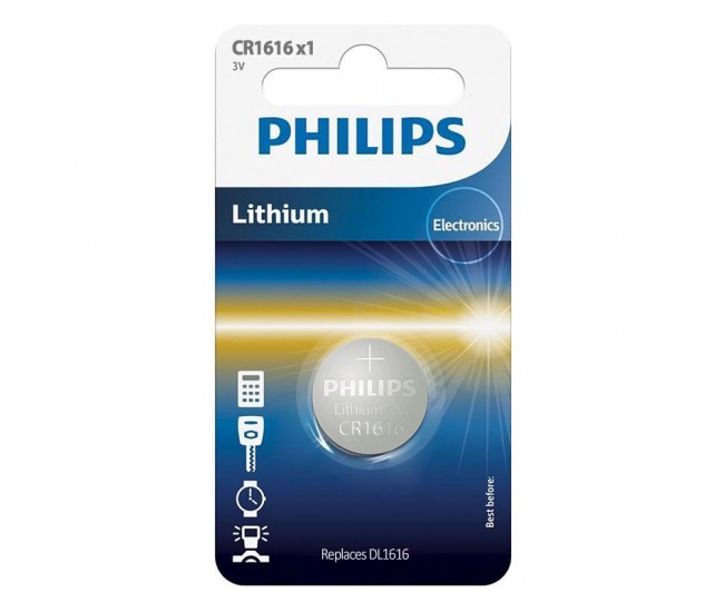 Baterie lithium CR1616 blister 1buc PHILIPS Baterie lithium CR1616 blister 1buc PHILIPS