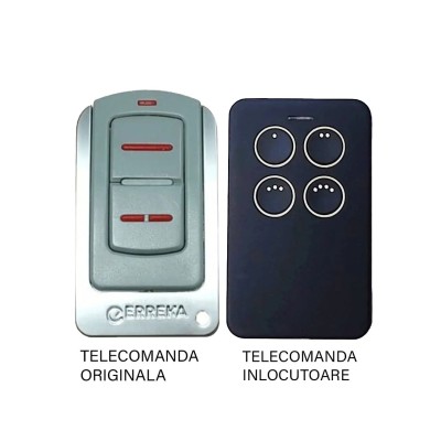 Telecomanda poarta garaj Erreka Iris de doua si patru canale/ cod saritor/ 433.92MHz sau 868.35MHz (813)