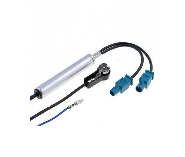 Separator antena radio auto FAKRA x2 ISO in unghi 90 grade tata 4CarMedia Separator antena radio auto FAKRA x2 ISO in unghi 90 grade tata 4CarMedia