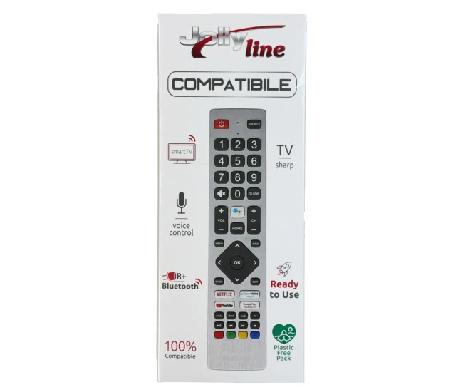 Telecomanda cu IR Cod + Bluetooth compatibila TV Sharp SHW/RMC/0133 MadeForYou (680)