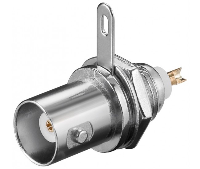 Mufa BNC mama UG1094 U panou cu contacte placate cu aur GOOBAY Mufa BNC mama UG1094 U panou cu contacte placate cu aur GOOBAY