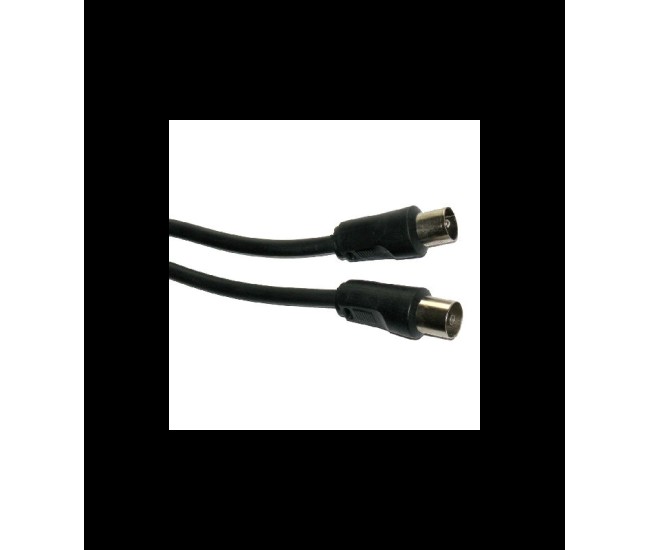 Cablu RF video negru 3m coaxial TV tata-mama