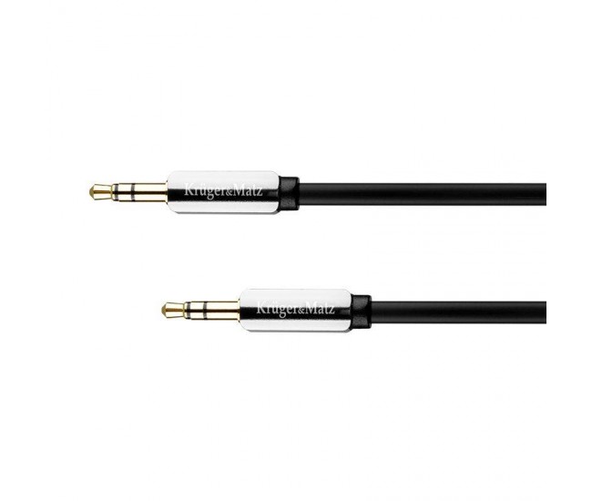 Cablu Jack 3.5 mm la 3.5 mm 1.8m Profesional Kruger&Matz Cablu Jack 3.5 mm la 3.5 mm 1.8m Profesional Kruger&Matz