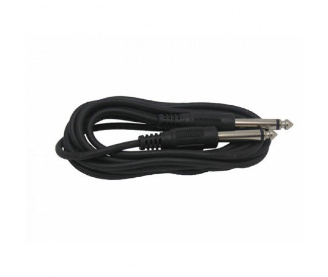 Cablu microfon Jack 6.3 mm mono la 6.3 mm mono 1m Cablu microfon Jack 6.3 mm mono la 6.3 mm mono 1m