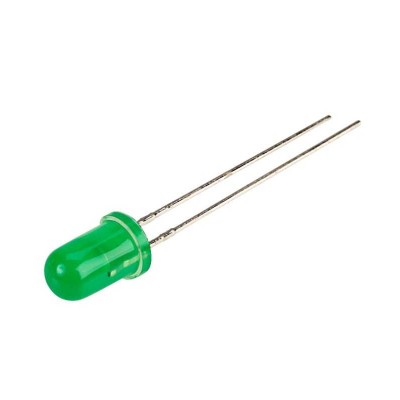 LED 5mm verde 5V 15-25mcd 30 parte frontala convex KINGBRIGHT ELECTRONIC L-7113GD-5V