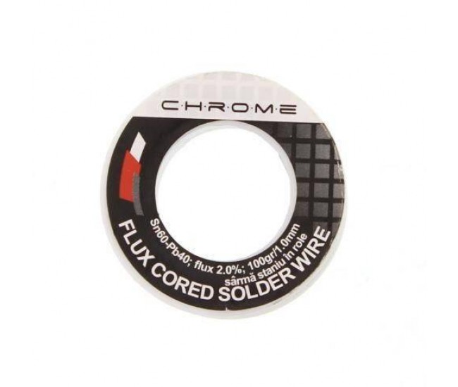 Fludor 100gr 1.0mm SN60 PB40 Flux 2% Chrome Fludor 100gr 1.0mm SN60 PB40 Flux 2% Chrome