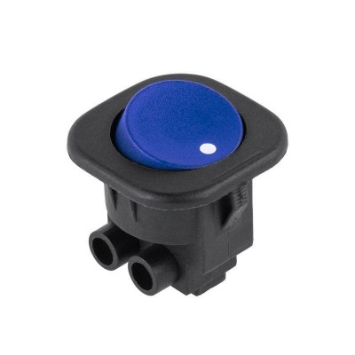 Intrerupator ON-OFF RS101 albastru 3A 230V 1 contact cu retinere Intrerupator ON-OFF RS101 albastru 3A 230V 1 contact cu retinere