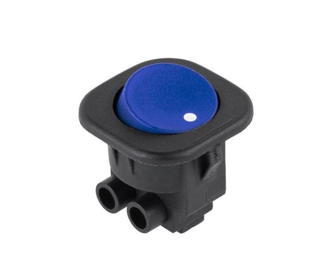 Intrerupator ON-OFF RS101 albastru 3A 230V 1 contact cu retinere