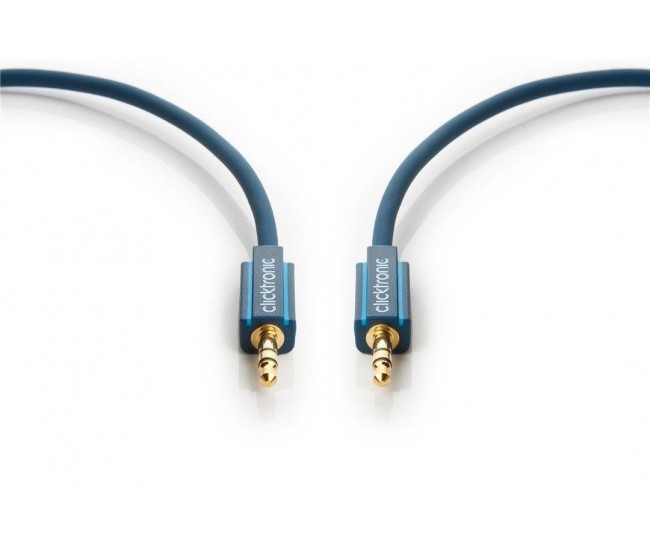 Cablu Jack 3.5 mm - 3.5 mm audio 1m tata-tata stereo Profesional Clicktronic Cablu Jack 3.5 mm - 3.5 mm audio 1m tata-tata stereo Profesional Clicktronic