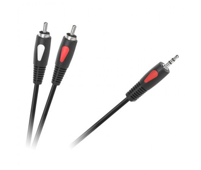 Cablu Jack 3.5 mm la 2x RCA 5m Eco-Line Cabletech Cablu Jack 3.5 mm la 2x RCA 5m Eco-Line Cabletech