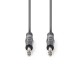 Cablu audio stereo 6.35 mm tata - 6.35 mm tata 3m gri NEDIS Cablu audio stereo 6.35 mm tata - 6.35 mm tata 3m gri NEDIS