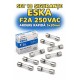 Set 10 sigurante ESKA F2A 250VAC ardere rapida 5x20mm 520.620-10 Set 10 sigurante ESKA F2A 250VAC ardere rapida 5x20mm 520.620-10